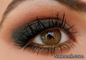 آموزش آرایش چشم قهوه ای